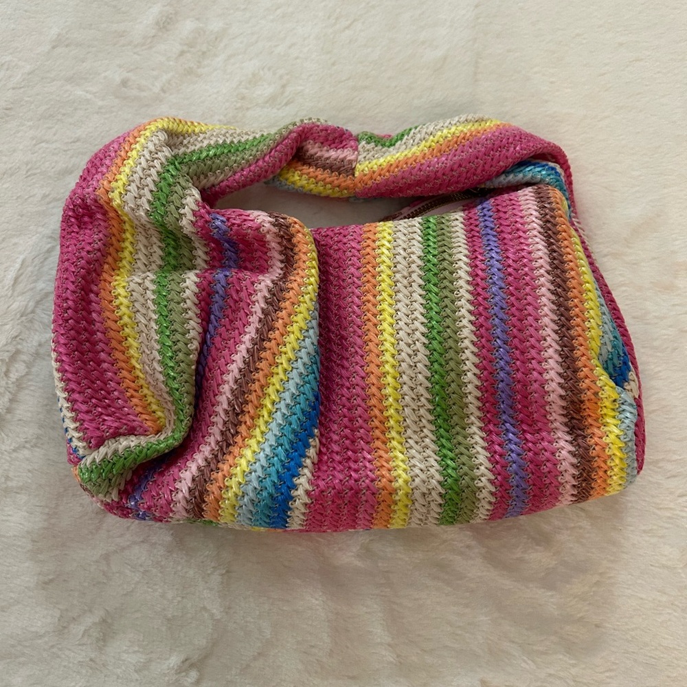 SHEIN Multicolor Striped Satchel